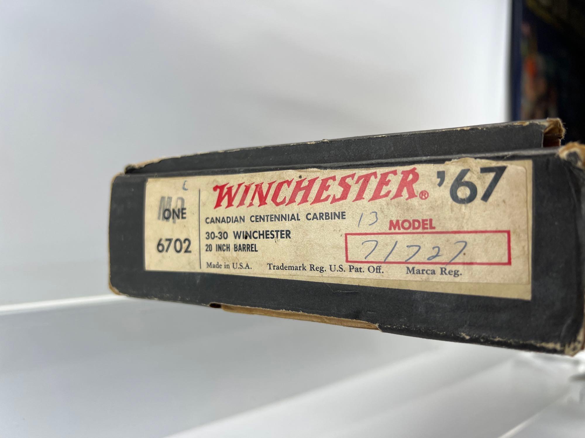 Winchester 67 Canadian Centennial 30-30 Winn. Lever Action Carbine