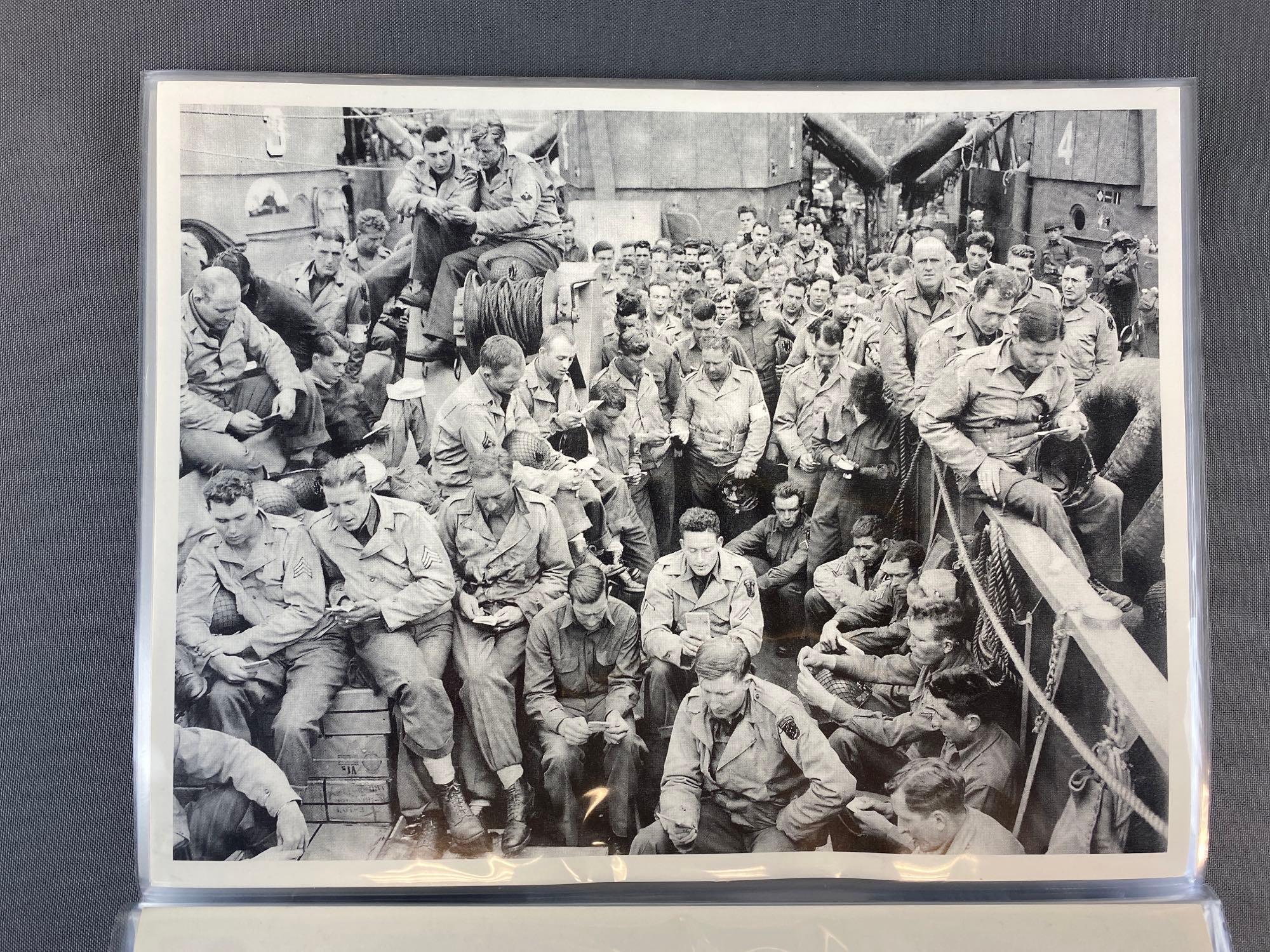 Group of 15+ Military Photographs with COAs in Binder Folder