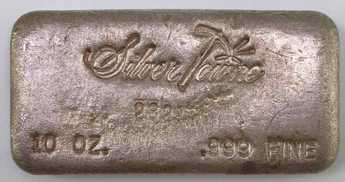 Silver Towne 10oz. .999 Fine Silver Ingot/Bar