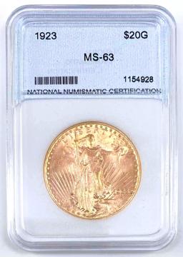 1923 Saint Gaudens US $20 Gold