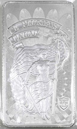 In God We Trust E Pluribus Unum 10oz .999 fine Silver Bar