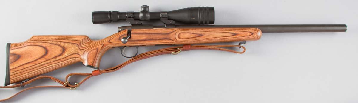 Remington, Model 504, Target Rifle, Bolt Action, .22 LR Caliber, SN 50408315, 21" heavy barrel, mark