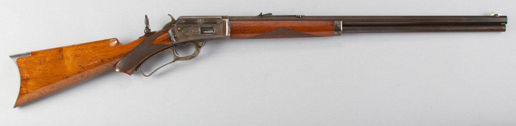 Marlin, Model 1889, Lever Action Rifle, semi-deluxe factory engraved, .38 WIN Caliber, SN 66289, 24"