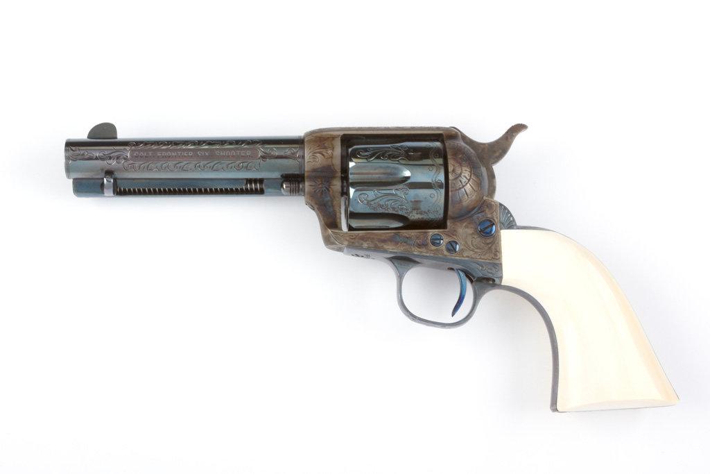 Colt, Single Action Army Revolver, SN 86944 "Factory Engraved", manufactured 1883, 5 1/2" barrel, .4