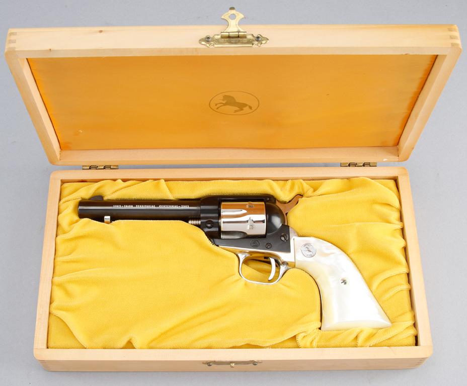 New in case, 1863-1963 -Idaho Territorial Centennial Colt, SA Revolver, .22 caliber, SN 0690TC, 4 3/