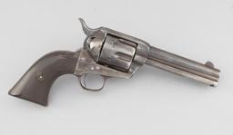 Historical, inscribed antique Colt SAA Revolver, .45 caliber, SN 134629, manufactured in 1890, 4 3/4