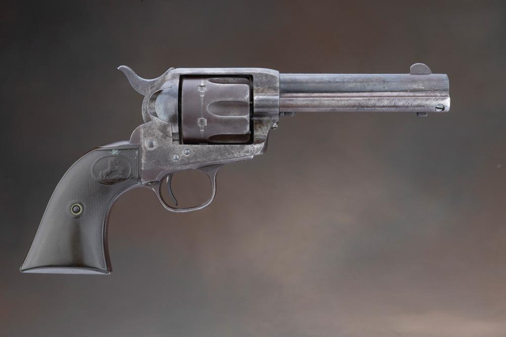 Antique, Colt SAA Revolver, .44-40 caliber with 4 3/4" barrel, manufactured in 1894, SN 157829 match