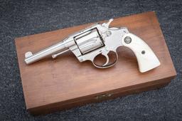 Colt, Police Positive, Double Action Revolver, .38 SPL caliber, SN 220000, 4" barrel, original nicke