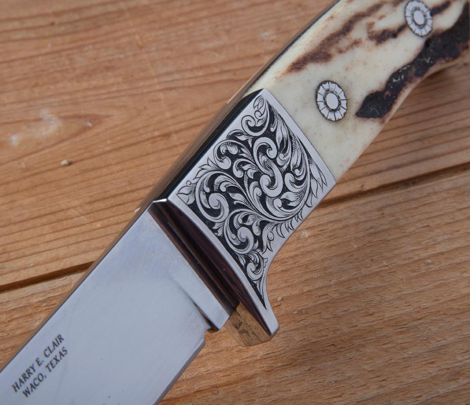 This  consists of the following two Knives. (1) "Harry E. Clair, Waco, Texas" marked, hand made Side