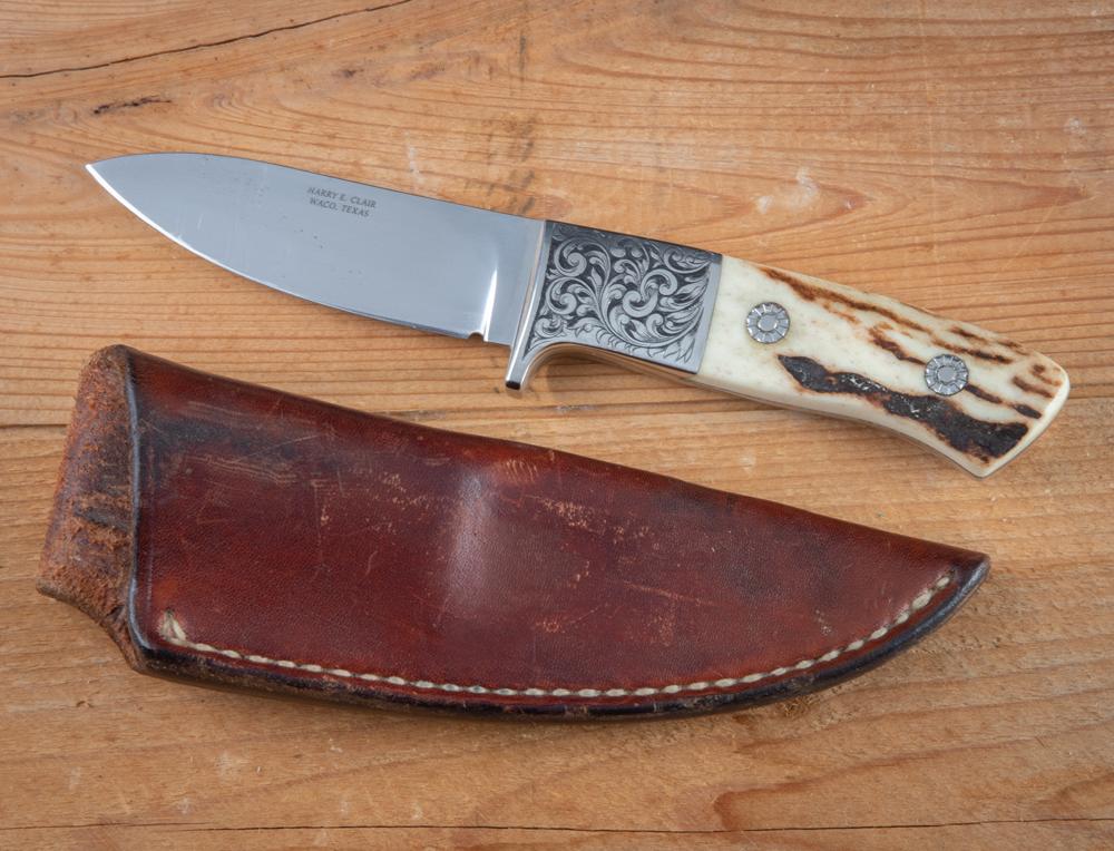 This  consists of the following two Knives. (1) "Harry E. Clair, Waco, Texas" marked, hand made Side