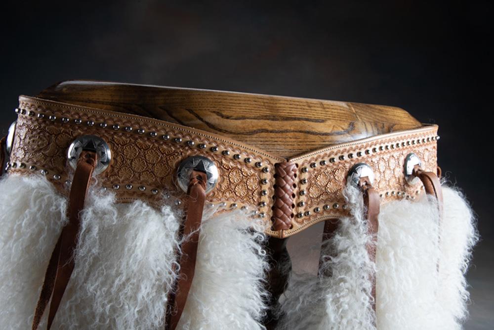 Outstanding pair of hand made "Buddie Foster, Decatur, Texas" marked, custom Show Chaps, great pair