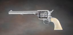 Attractive antique Colt, SAA Revolver, etched panel, .44 ,40 caliber, ivory stocks.  This 6-shot rev