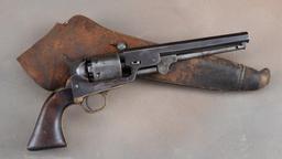 Historic "U.S." marked Colt 1851 Navy Revolver.  Engraved on back strap "Wm. Steele, 2nd U.S. Dragoo