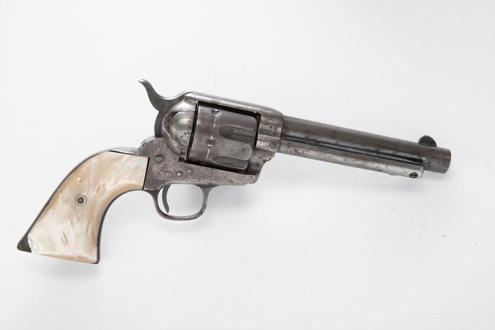 "Antique Etched Panel Colt, SAA Revolver, .44/40 caliber, SN 105862, manufactured 1884, 5 1/2"" barr