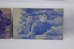 (7) Early Western Movie Fan Postcards