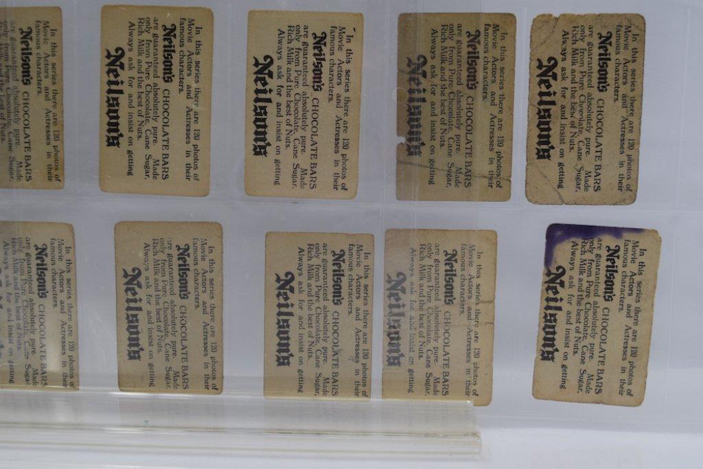 (24) Neilson's Chocolate Movie Star Trading Cards