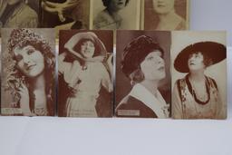 (13) Early Actress Fan Postcards