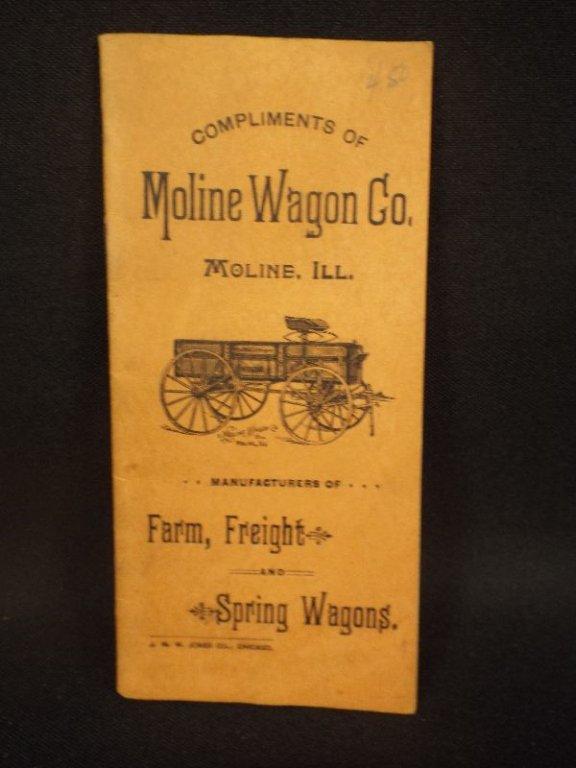 Moline Wagon Co. Pocket Ledger