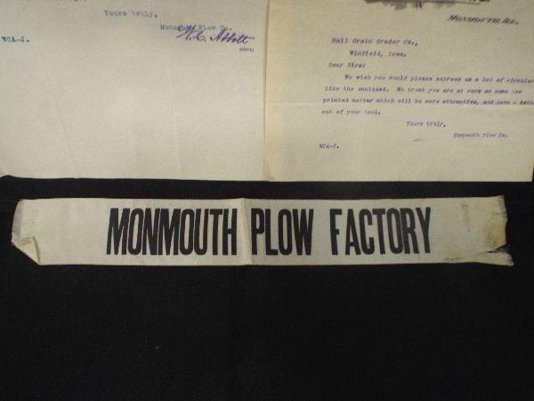 Monmouth Plow Company LOT