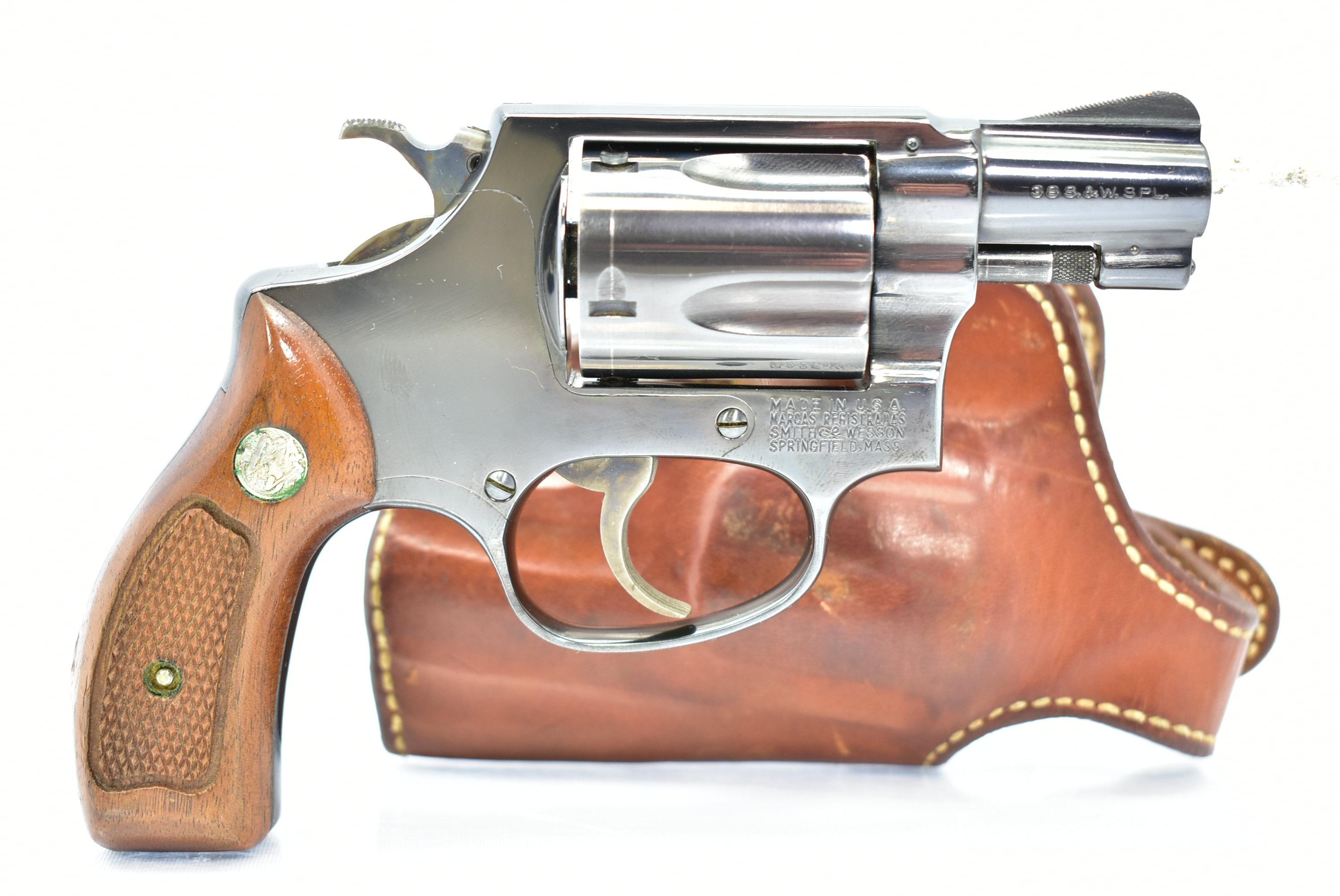 1969 Smith & Wesson, Model 36, 38 SPL cal., Revolver W/ Leather Holster