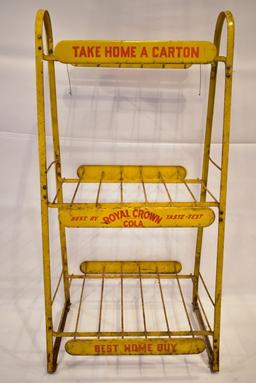 Royal Crown Soda Bottle Store Display Rack