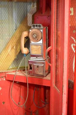 1950s 1960s Industrial Telephone Booth