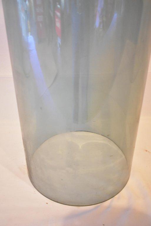 12" x 26 Glass Gas Pump Cylinder - Blue Tint