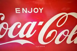 1939 Coca Cola Metal Painted Sign