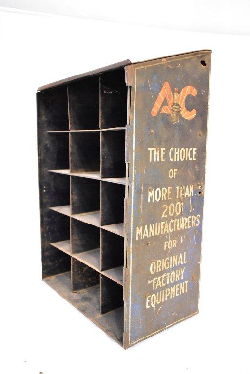 1920s-30s AC Spark Plug Counter Top Cabinet