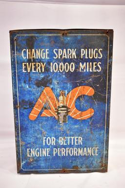 1920s-30s AC Spark Plug Counter Top Cabinet