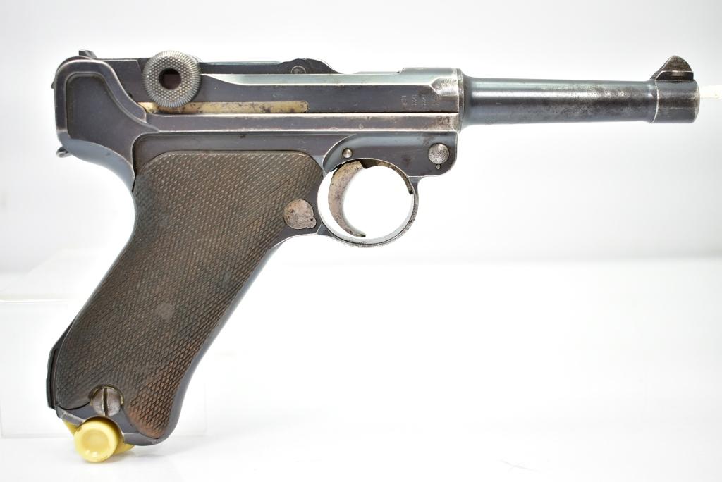 1915, WWI DWM German Military Luger, 9mm Cal., Semi-Auto