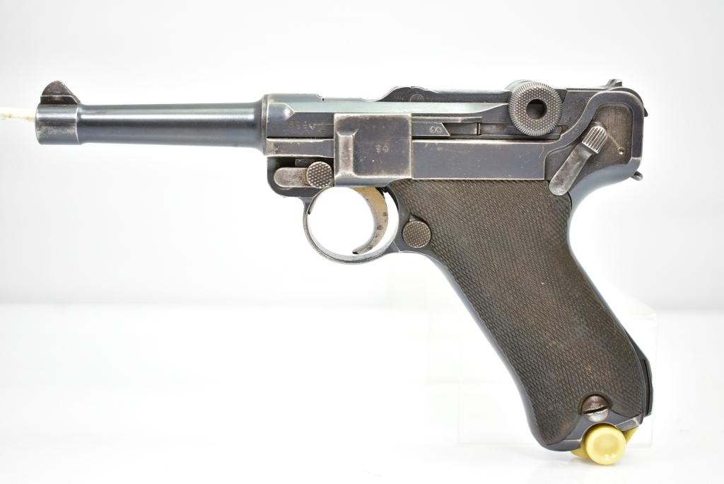1915, WWI DWM German Military Luger, 9mm Cal., Semi-Auto