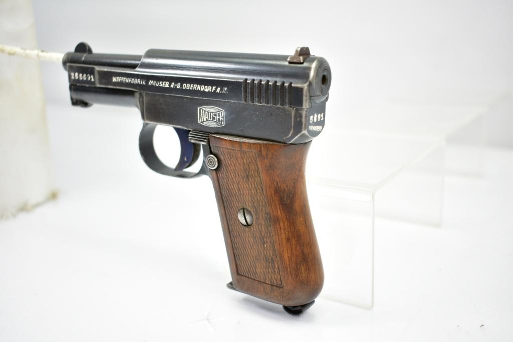 Circa 1910-1914, German Mauser, Model 1910 "Pocket Pistol",  .25 ACP Cal. (6.35 mm), Semi-Auto