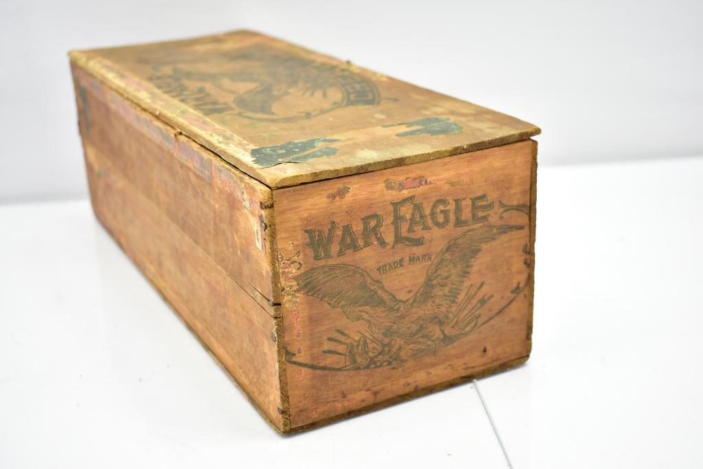 (6) Early Wooden Cigar Boxes (Sells Together)