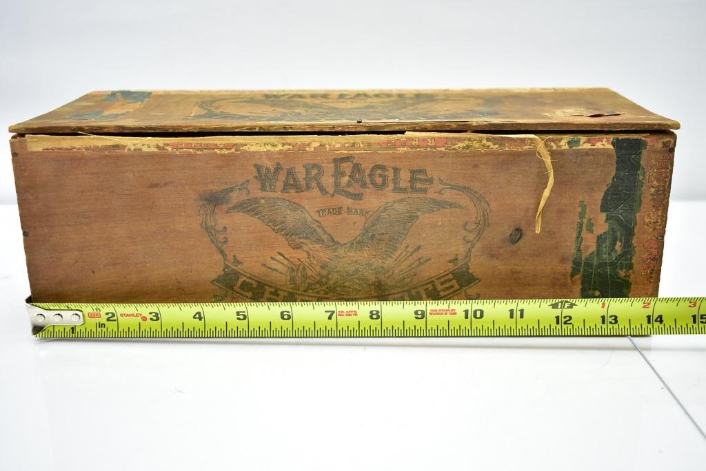 (6) Early Wooden Cigar Boxes (Sells Together)