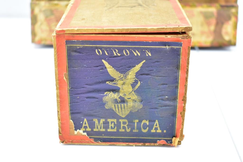 (8) Early Cigar/ Tobacco Boxes (Sells Together)