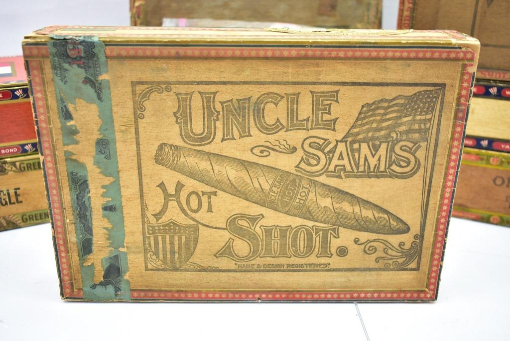 (9) Early Cigar Boxes & Other Related Items (Sells Together)