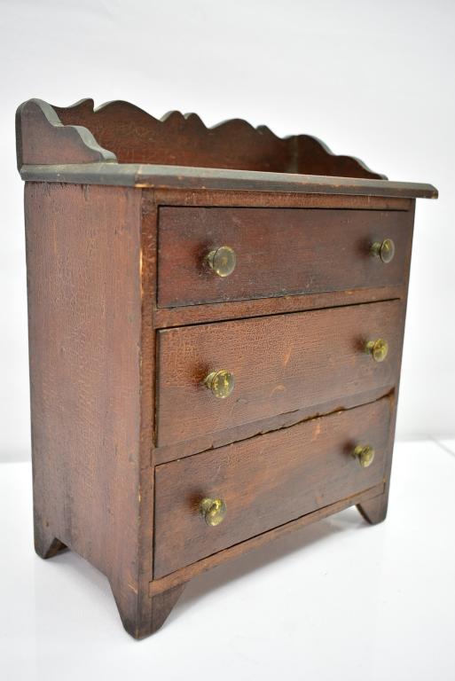 Antique Miniature Dresser (Made From Cigar Boxes)