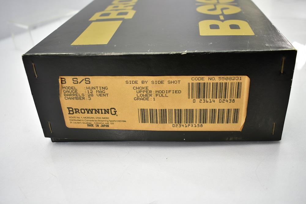 1983 Browning, BSS, 12 Ga., Double Barrel, Unfired W/ Original Box