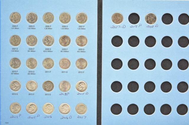 (179) Roosevelt Dimes In Books 1946-2005 (4 Books)