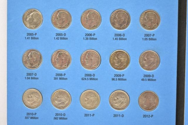 (179) Roosevelt Dimes In Books 1946-2005 (4 Books)