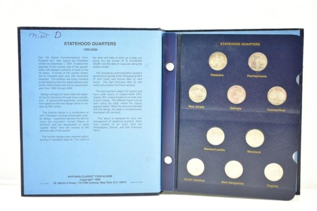 (50) Statehood Quarters In Book 1999-2008