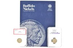 (64) Buffalo Nickels In Book 1913-1938