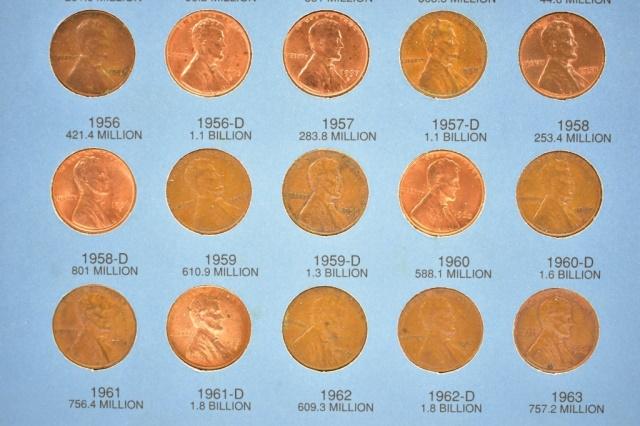 (355) Wheat Pennies/ Lincoln Cents In Books 1909-2013 (4 Books)