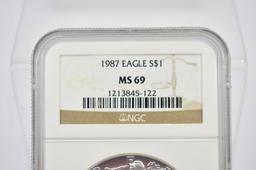 1987 One Ounce American Silver Eagle