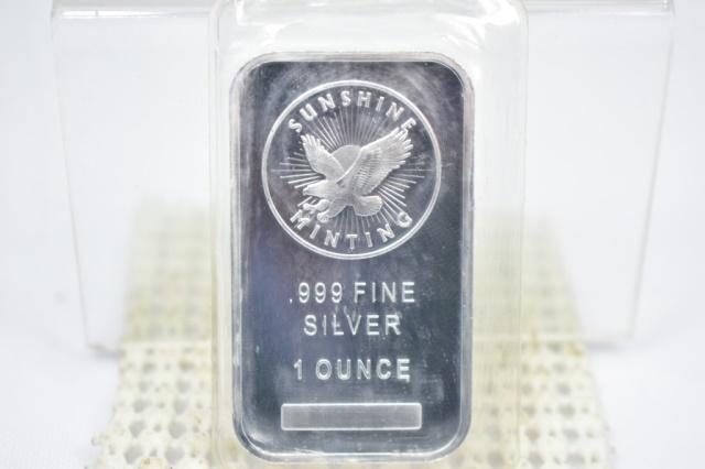 (2) One Ounce .999 Fine Silver Bars