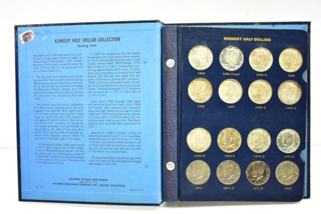 (38) Kennedy Half Dollars In Book 1964-1979