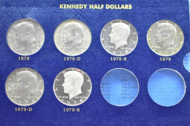 (38) Kennedy Half Dollars In Book 1964-1979