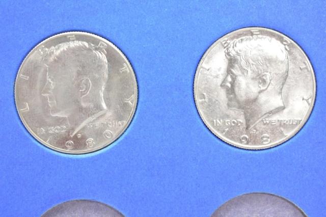 (25) Kennedy Half Dollars In Book 1964-1979