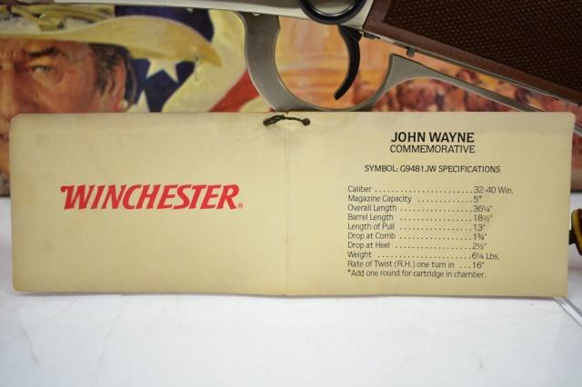 1981 Winchester, John Wayne Commemorative Model 94, 32-40 Win Cal., Lever-Action (In Box)